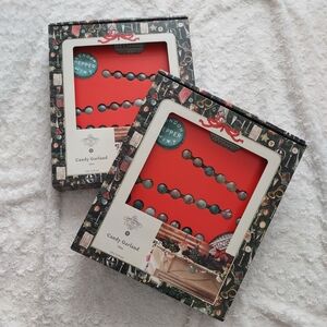 John Derian for Target 19th Century Festive Frosted Holiday Candy Garland Set/2